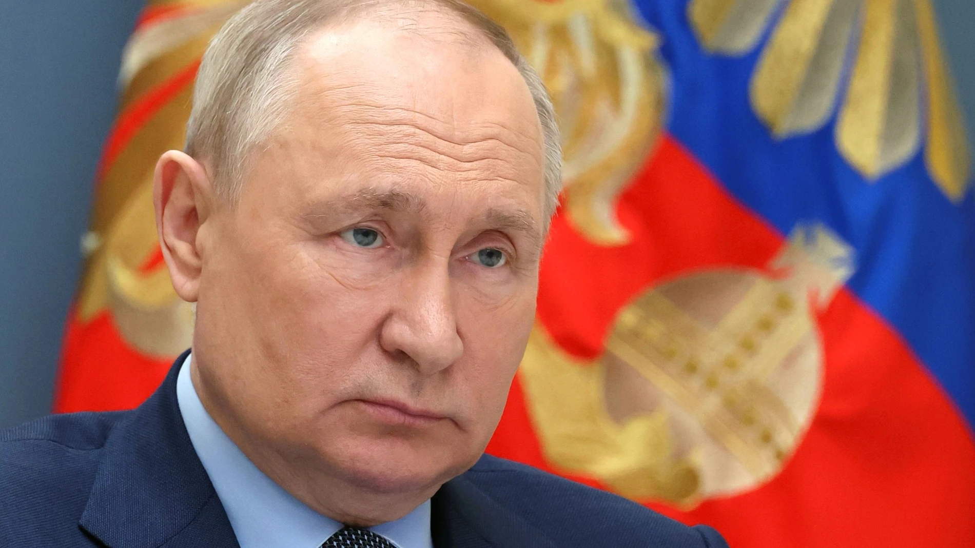 Moscow (Russian Federation), 21/11/2023.- Russian President Vladimir Putin attends the extraordinary G-20 summit, via videoconference in Moscow, Russia, 22 November 2023. (Rusia, Moscú) EFE/EPA/MIKHAEL KLIMENTYEV / SPUTNIK / KREMLIN POOL MANDATORY CREDIT
