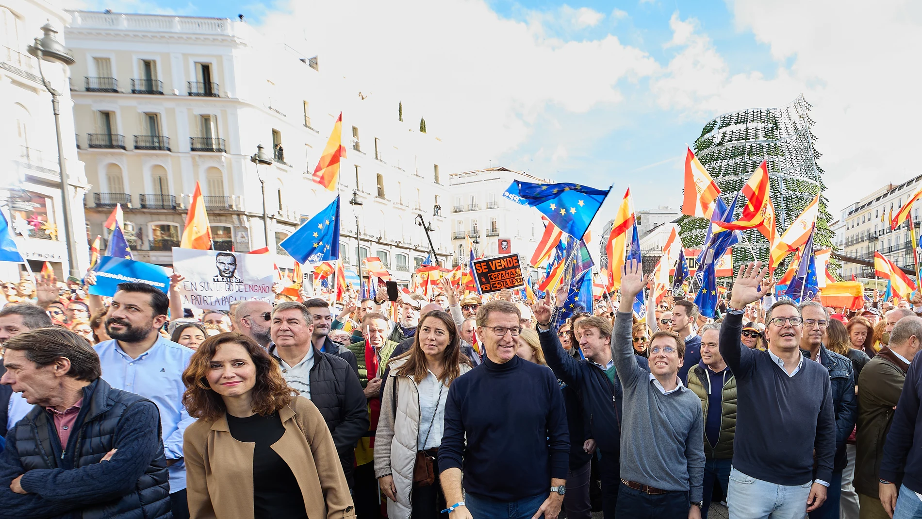 Feijóo elige el Templo de Debod, cerca de Ferraz, para su nueva protesta contra la amnistía el próximo 3 de diciembre