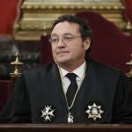 MADRID, 18/10/2022.- El fiscal general del Estado, Álvaro García Ortiz, asiste a la ceremonia de jura o promesa de Dolores Delgado, como fiscal de Sala de la Fiscalía Togada del Tribunal Supremo, y Ana García León, como fiscal jefa de la Secretaría Técnica de la Fiscalía General del Estado, este martes, en el Tribunal Supremo. EFE/ Mariscal POOL