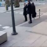 Félix Bolaños acompañado de su escolta en una calle de Madrid