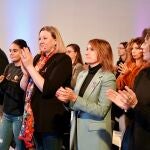 Isabel Blanco y Rocío Lucas en el acto celebrado en Valladolid con motivo del 25-N