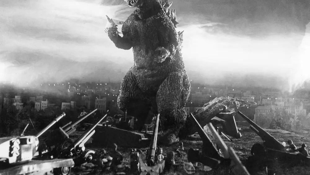 Así lucía el aspecto de la criatura según la película «Godzilla», dirigida en 1954 por el cineasta japonés Ishiro Honda