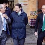 Mañueco junto a Agustín de Vega y Ricardo Rivero