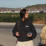 Victoria Federica disfrutando de las motos. 