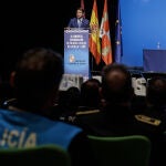 El presidente de la Junta, Alfonso Fernández Mañueco, durante la inauguración del III Congreso Autonómico de Coordinación de Policía Local 