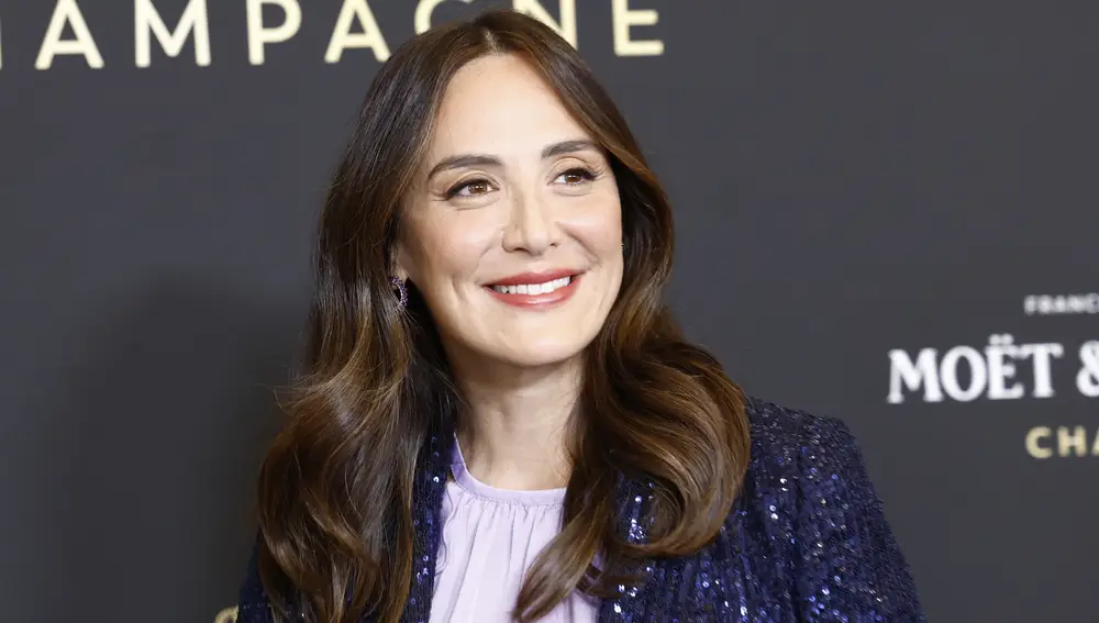 Tamara Falcó con traje de lentejuelas.