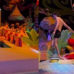 Un hombre se infiltra en una atracción de Disneyland en ropa interior