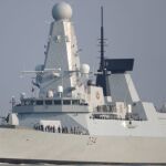 El destructor HMS Diamond