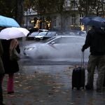 Fuertes lluvias en Madrid.© Jesús G. Feria.