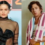 Montaje de Rosalía y Jeremy Allen White