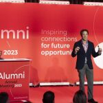 El CEO de DAZN España, Bosco Aranguren, durante su intervención en la Reunión Anual Alumni de EAE