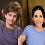 Courteney Cox en 1985 y en 2022