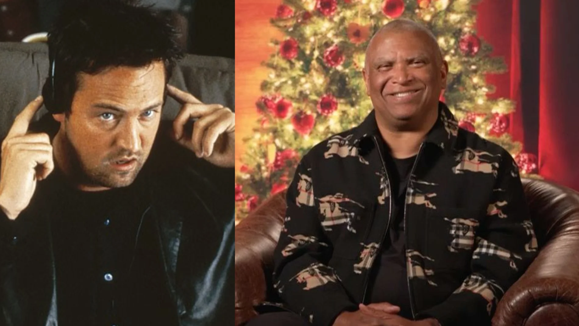 Reginald Hudlin (dcha.) dirigió a Matthew Perry en "Colgado de Sara" ("Serving Sara", 2002)