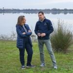 Moreno y Ribera durante su visita a Doñana