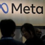 Attendees visit the Meta booth at the Game Developers Conference in San Francisco.