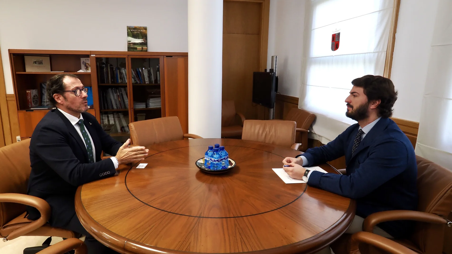 García-Gallardo e Ismael Pérez, durante su encuentro