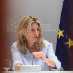 Yolanda Díaz se reúne con responsables de empresas y entidades del sector de las energías renovables
