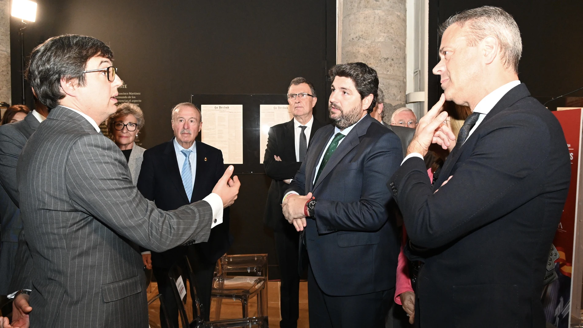 El presidente de la Región, Fernando López Miras, en el Foro de La Verdad por el 45º aniversario de la Constitución ANGELA ORTIZ 05/12/2023