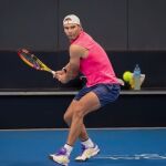 Nadal, en un entrenamiento reciente