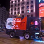 Medio mecánico del Selur, en la plaza de Callao