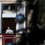Pope Francis leads the Angelus prayer at Vatican City
