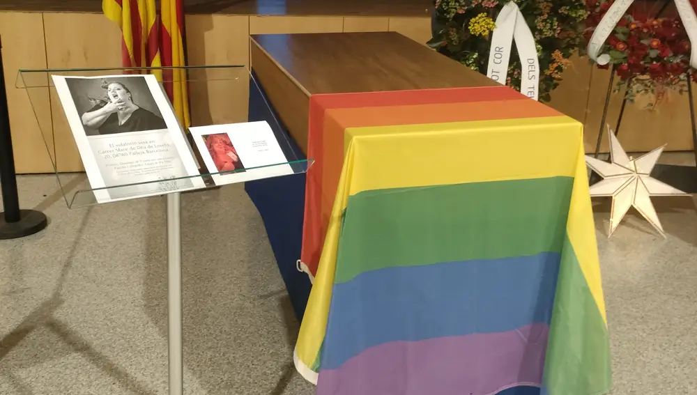 Velatorio abierto al público de la actriz Itziar Castro en Pallejà (Barcelona)