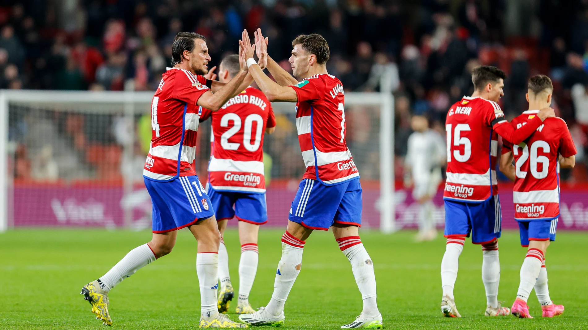 Lucas Boye of Granada CF reacts after De Galarreta of Athletic Club scores an own goal in action during the Spanish league, La Liga EA Sports, football match played between Granada CF and Athletic Club at Nuevo Los Carmenes stadium on December 11, 2023, in Granada, Spain. AFP7 11/12/2023 ONLY FOR USE IN SPAIN