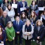  La consejera de Familia e Igualdad de Oportunidades, Isabel Blanco, entrega los distintivos ''Óptima Castilla y León''