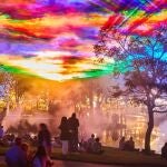 Recreación de una aurora boreal