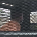 Daniel Sancho llegando al Tribunal Provincial 