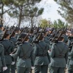  Ceremonia de jura o promesa de los integrantes de la 128ª promoción de la Academia de la Guardia Civil de Baeza (Jaén), de los que el 26 por ciento son mujeres, el porcentaje más elevado de la historia del centro, en un acto presidido por el ministro del Interior, Fernando Grande-Marlaska.
