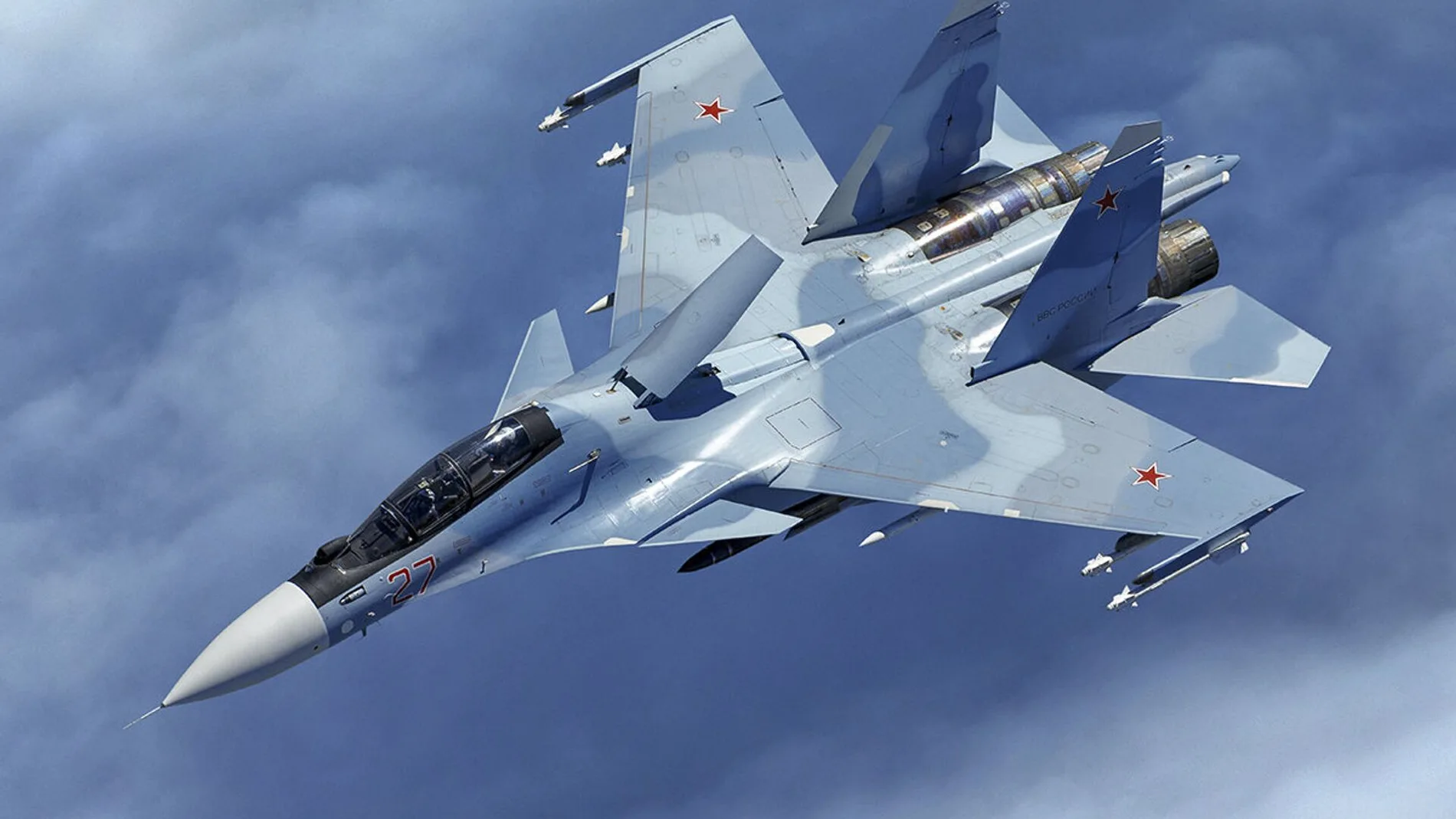 Un caza ruso Su-30SM, en una imagen de archivo