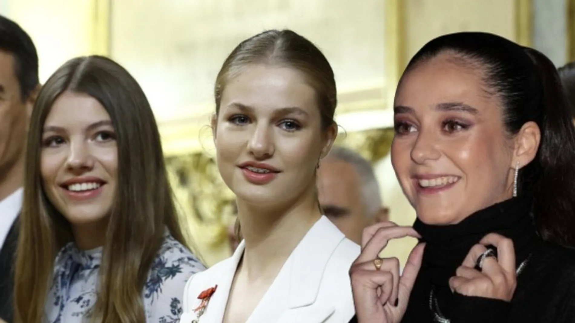 La infanta Sofía y la princesa Leonor junto a Victoria Federica
