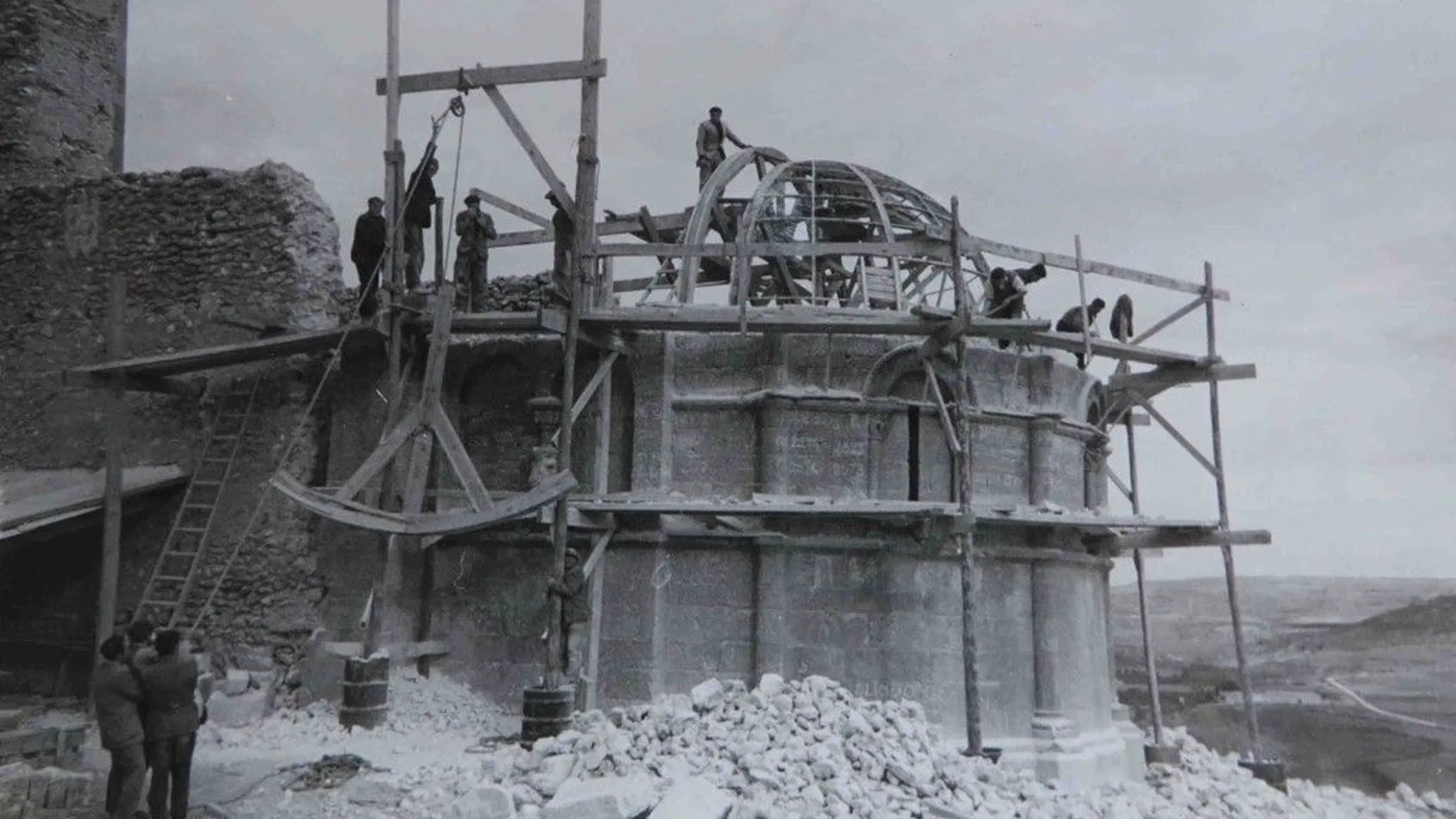 Traslado del ábside románico de la ermita de San Baudelio