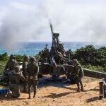 Una de las baterías de artillería de costa del Ejército de Tierra