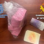 Imagen de parte de la droga intervenida 