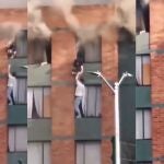 Joven salva en Bogotá la vida de su vecino y su perro en un incendio