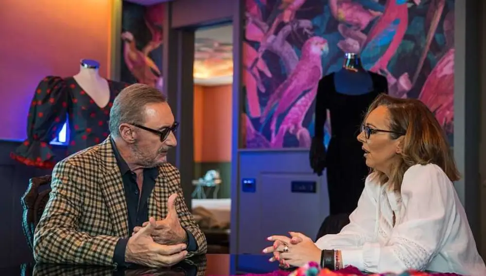 Carlos Herrera y Rocío Carrasco en "Lazos de sangre"