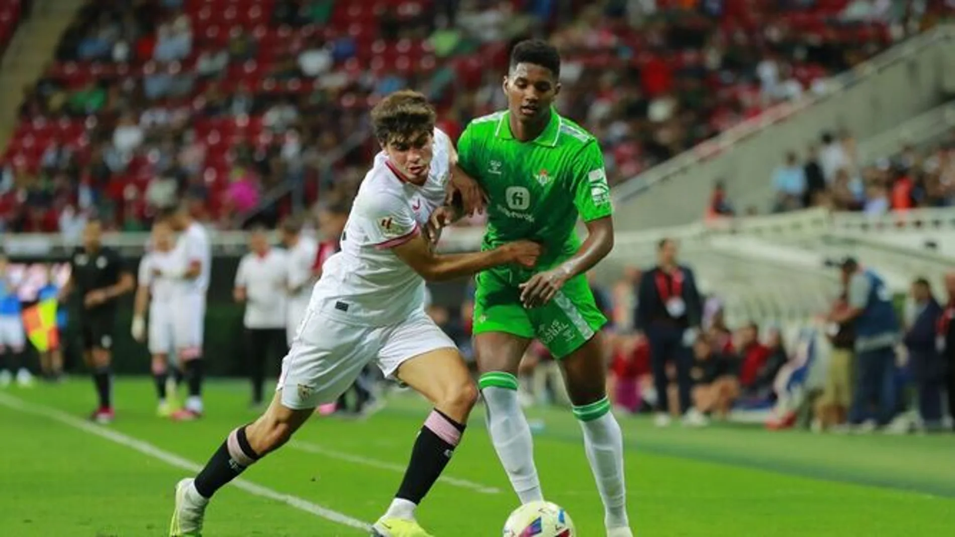 Juanlu Sánchez con el Sevilla
