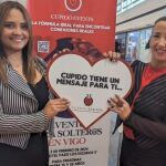 Las organizadoras en el acto de presentación. 