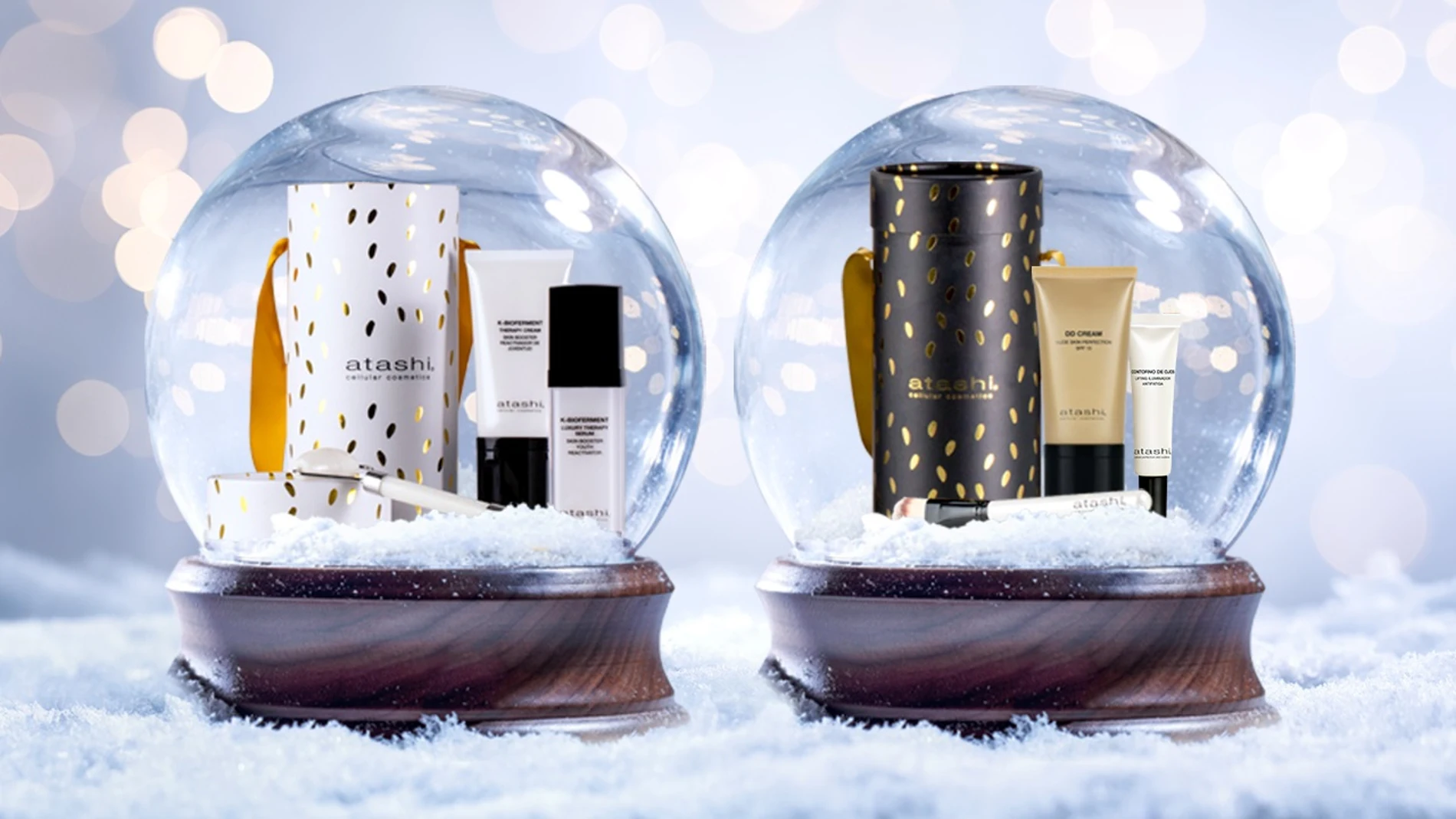 Los cofres de belleza de Atashi Cellular Cosmetics para Navidad.