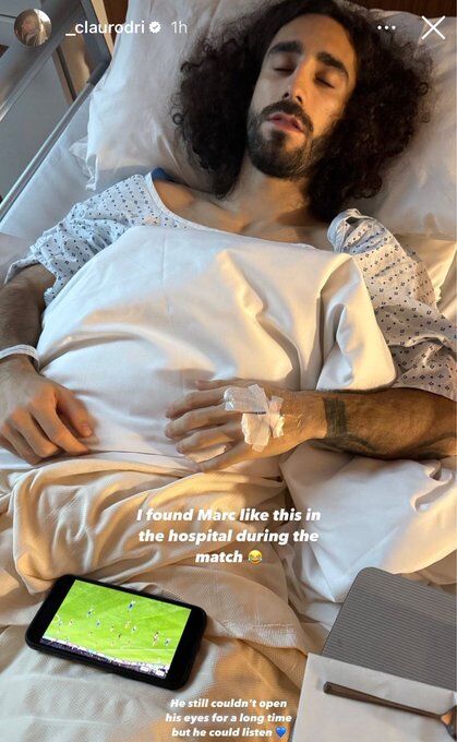 Marc Cucurella en el hospital