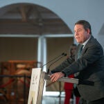 Emiliano García-Page, presidente de Castilla-La Mancha, durante la presentación de la Estrategia de Economía Social de la región 
