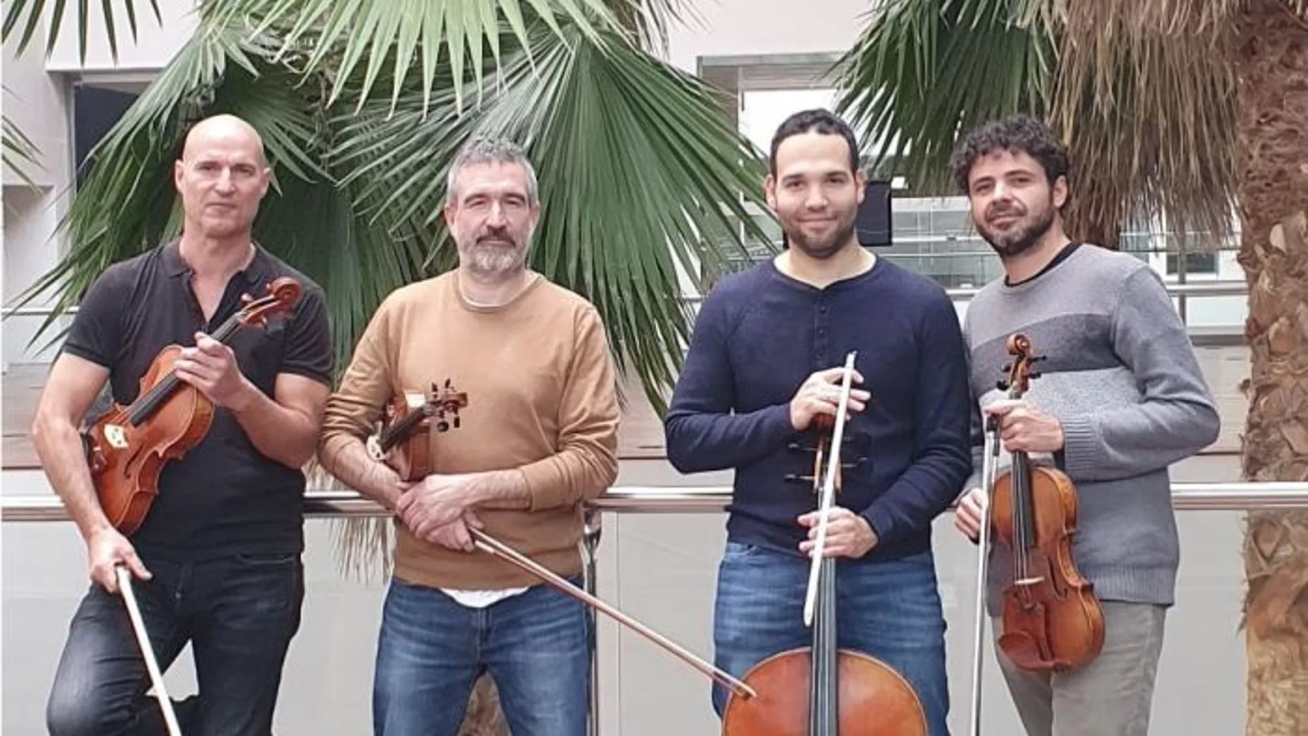 El Cuarteto Iberoamericano que actuará esta noche en el Patio Herreriano