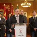 Javier Faúndez durante la presentación de los Presupuestos