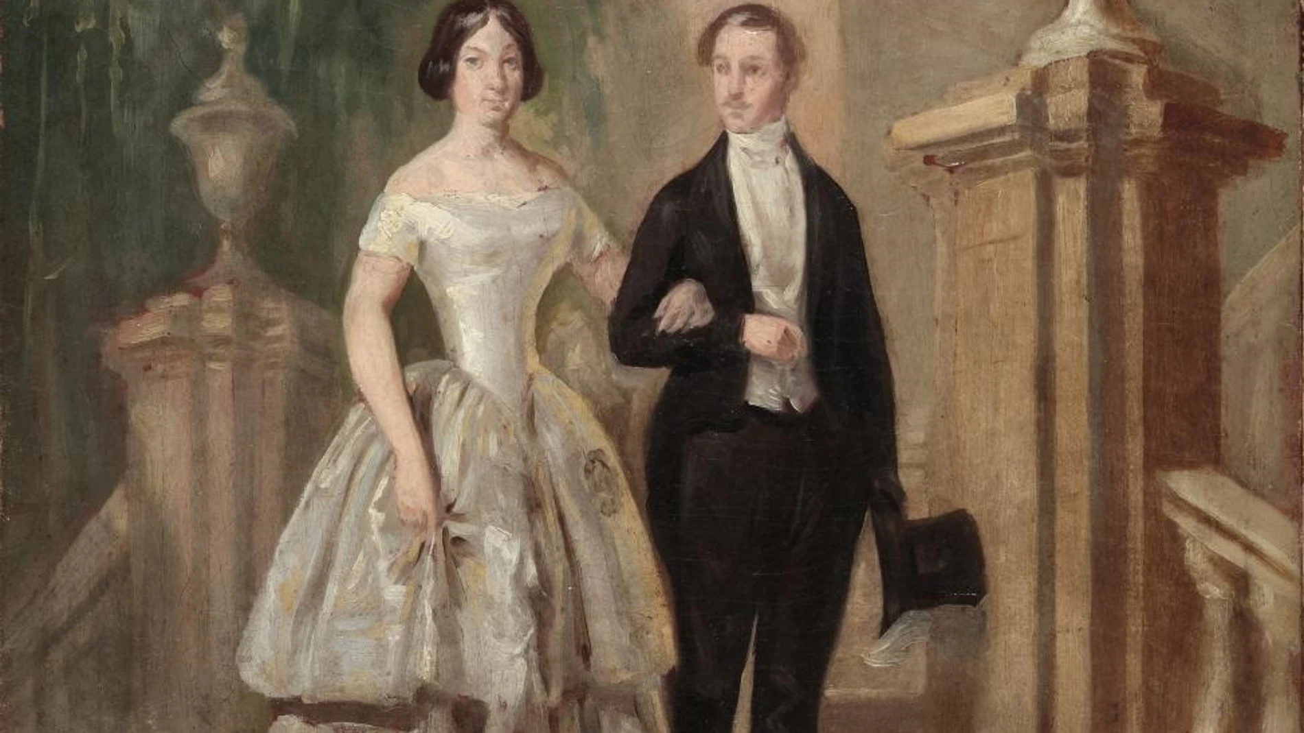 Los reyes Isabel II y Francisco de Asís