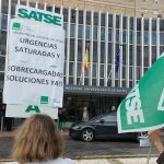 Protesta del sindicato Satse