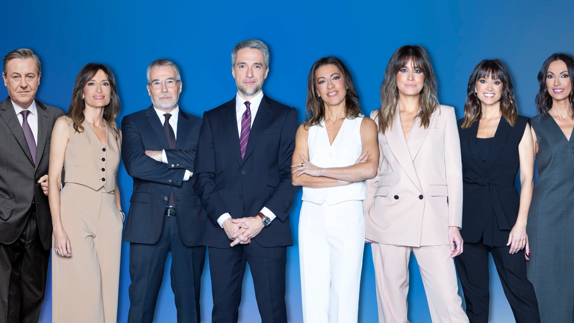Parte del equipo de informativos