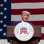 El expresidente republicano Donald Trump en un mitin