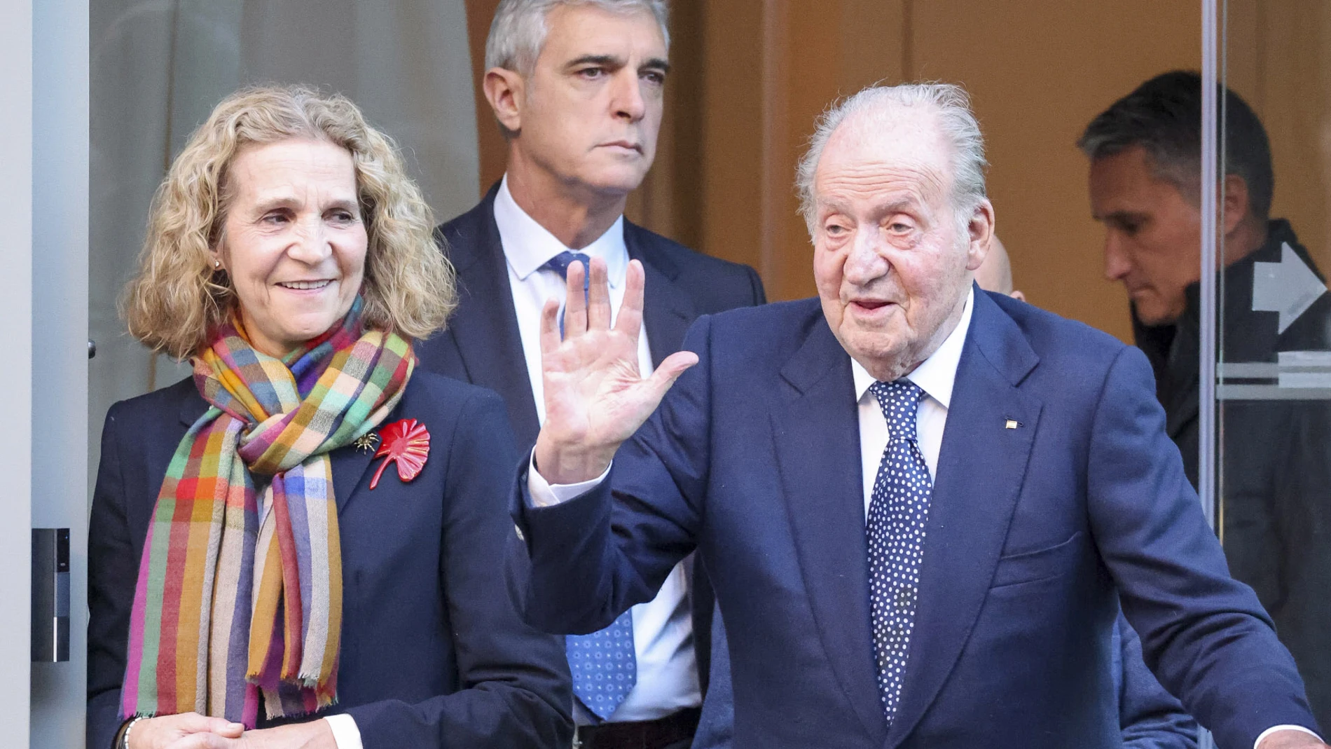 La infanta Elena y el Rey Juan Carlos